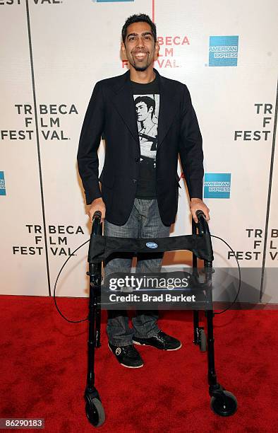 On the red carpet at the Tribeca Film Festival. Photo: Brad Barket.
